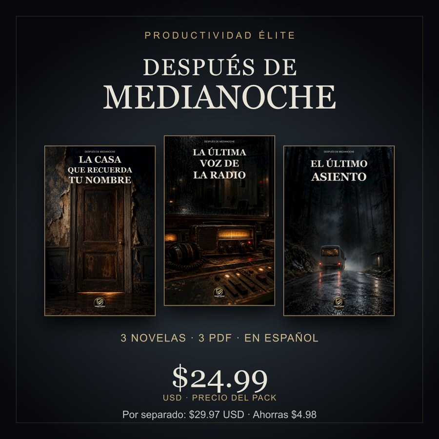 Después de medianoche — Colección de 3 novelas